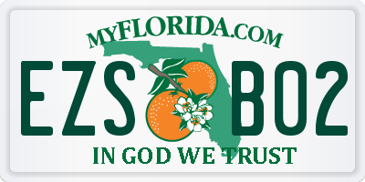 FL license plate EZSB02