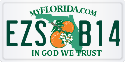 FL license plate EZSB14