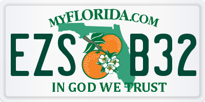 FL license plate EZSB32