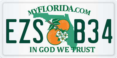 FL license plate EZSB34