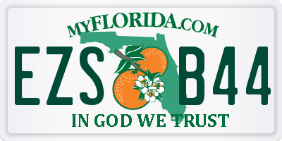 FL license plate EZSB44