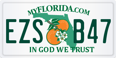 FL license plate EZSB47