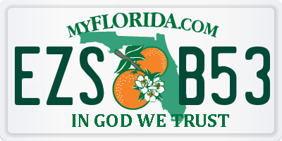 FL license plate EZSB53