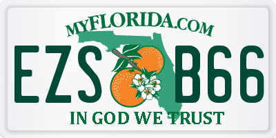 FL license plate EZSB66