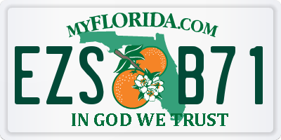 FL license plate EZSB71