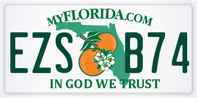 FL license plate EZSB74