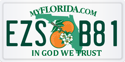 FL license plate EZSB81