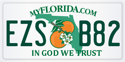 FL license plate EZSB82