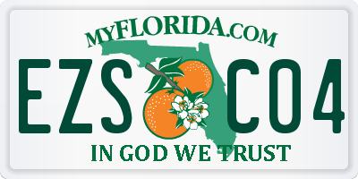 FL license plate EZSC04