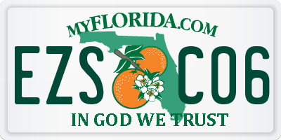 FL license plate EZSC06