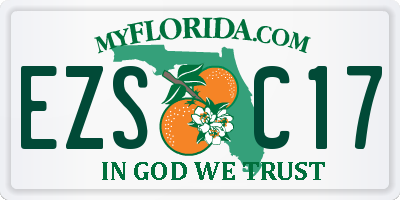 FL license plate EZSC17