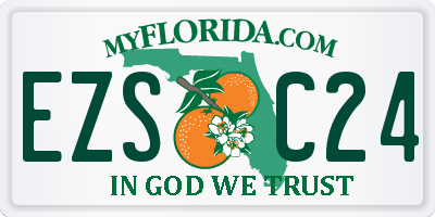 FL license plate EZSC24