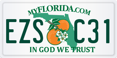 FL license plate EZSC31