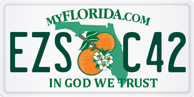 FL license plate EZSC42