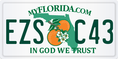 FL license plate EZSC43