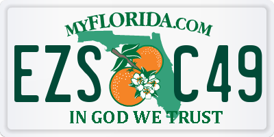 FL license plate EZSC49