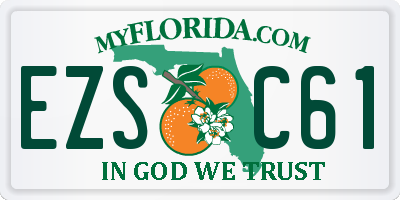 FL license plate EZSC61