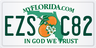 FL license plate EZSC82