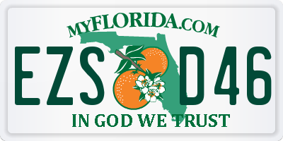 FL license plate EZSD46