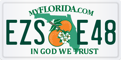 FL license plate EZSE48