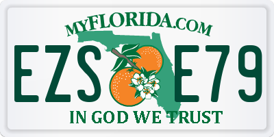 FL license plate EZSE79