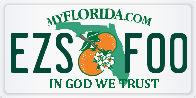 FL license plate EZSF00