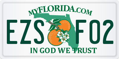 FL license plate EZSF02