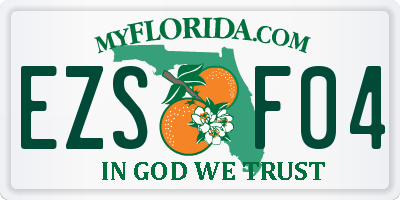 FL license plate EZSF04