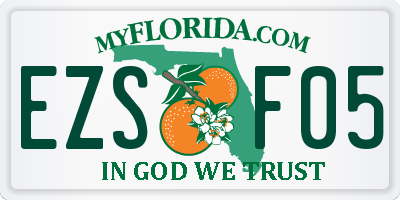 FL license plate EZSF05