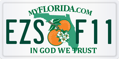 FL license plate EZSF11