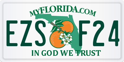 FL license plate EZSF24