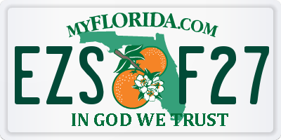 FL license plate EZSF27