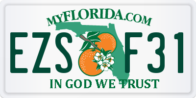 FL license plate EZSF31