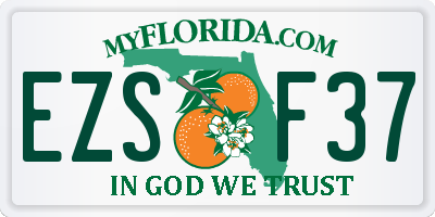 FL license plate EZSF37