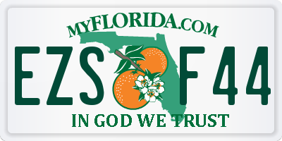 FL license plate EZSF44