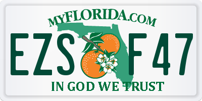 FL license plate EZSF47