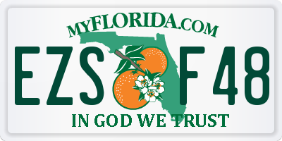 FL license plate EZSF48