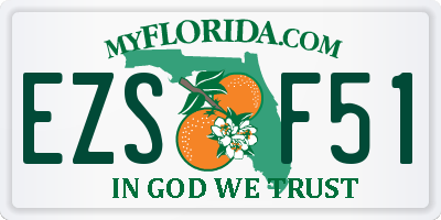 FL license plate EZSF51