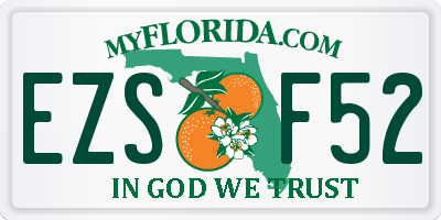 FL license plate EZSF52