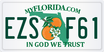 FL license plate EZSF61