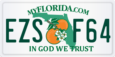 FL license plate EZSF64