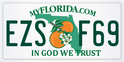 FL license plate EZSF69