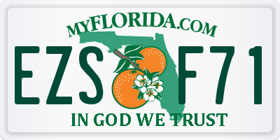 FL license plate EZSF71