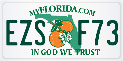 FL license plate EZSF73