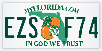 FL license plate EZSF74