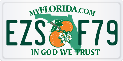 FL license plate EZSF79