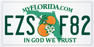 FL license plate EZSF82