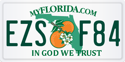 FL license plate EZSF84