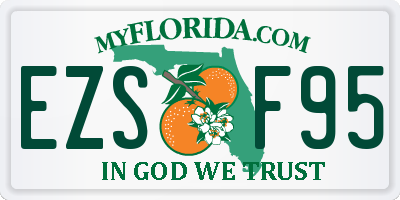 FL license plate EZSF95