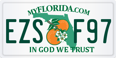 FL license plate EZSF97